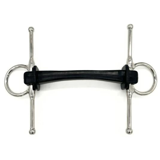 AJR Silomorph Full Cheek Bit - Comfortable Horse Riding Bit for Dressage & Jumping - Perfect for Training & Competition Use