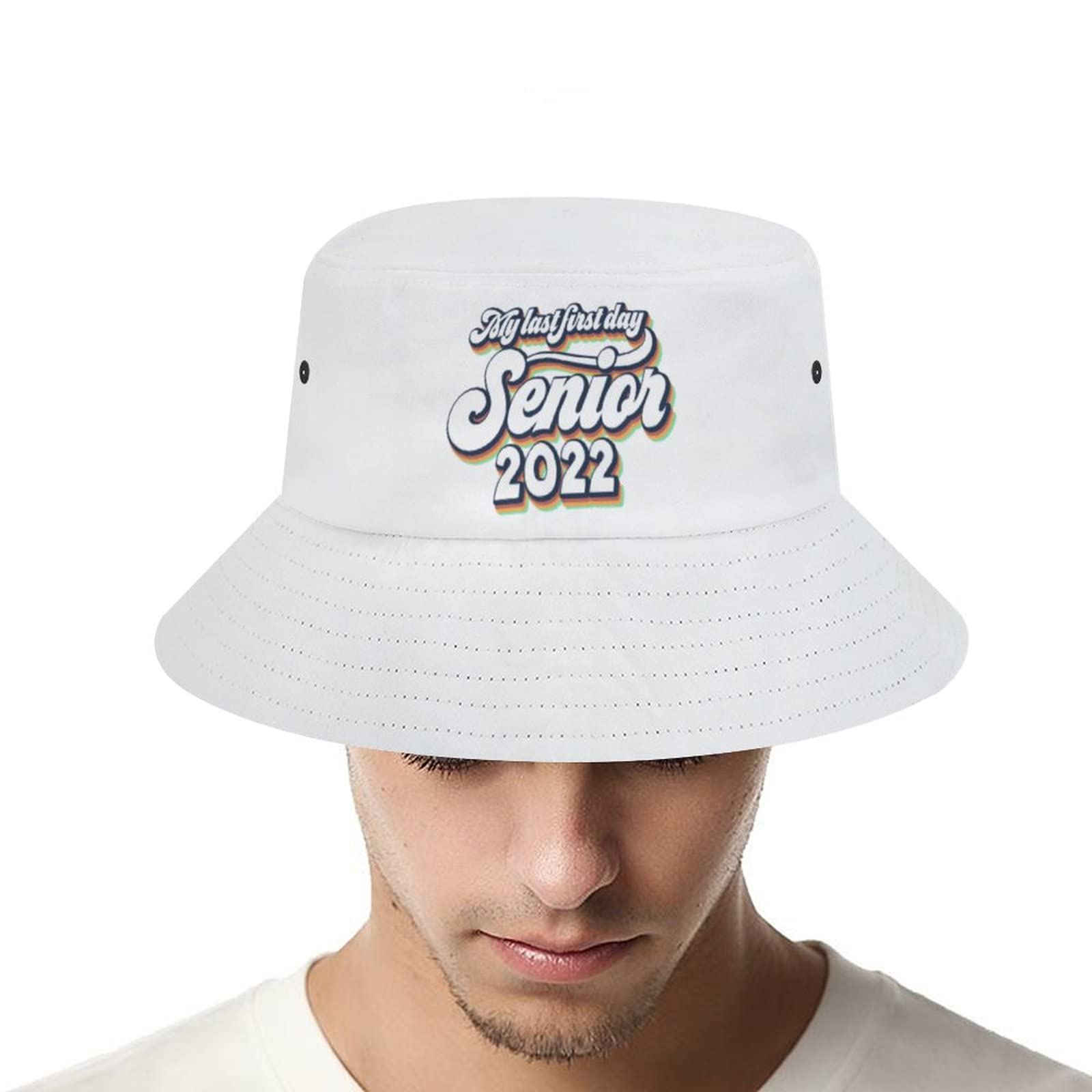 2022 Senior Mom Bucket Hat - UV Protection Summer Beach Hat for Women, Men & Teens - Unisex Outdoor Sun Hat for Fishing, Travel & Casual Wear