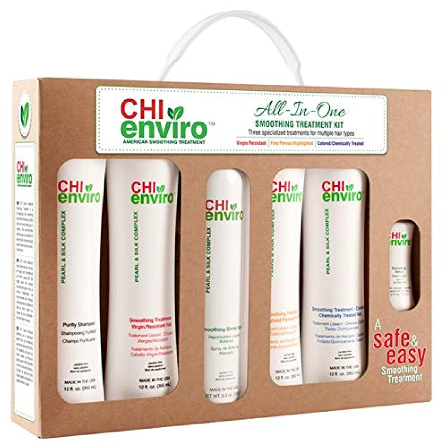 CHI New Enviro All-in-One Hair Styling Kit with Flat Iron, Blow Dryer & Accessories | Professional Salon Quality Tools for Straightening, Curling & Volumizing at Home