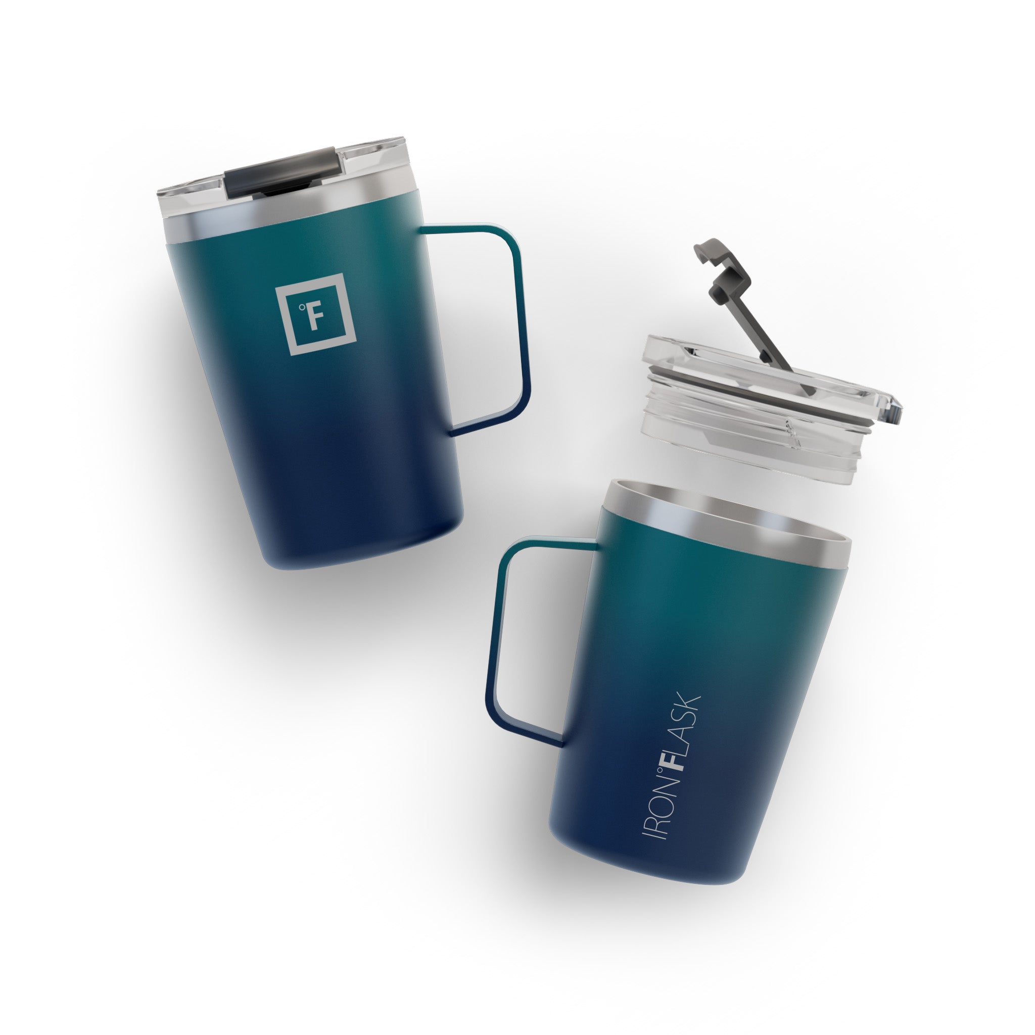 12 Oz Non-Slip Grip Coffee Mug - Insulated Travel Mug for Hot & Cold Drinks - Perfect for Office, Commute, Camping & Outdoor Activities