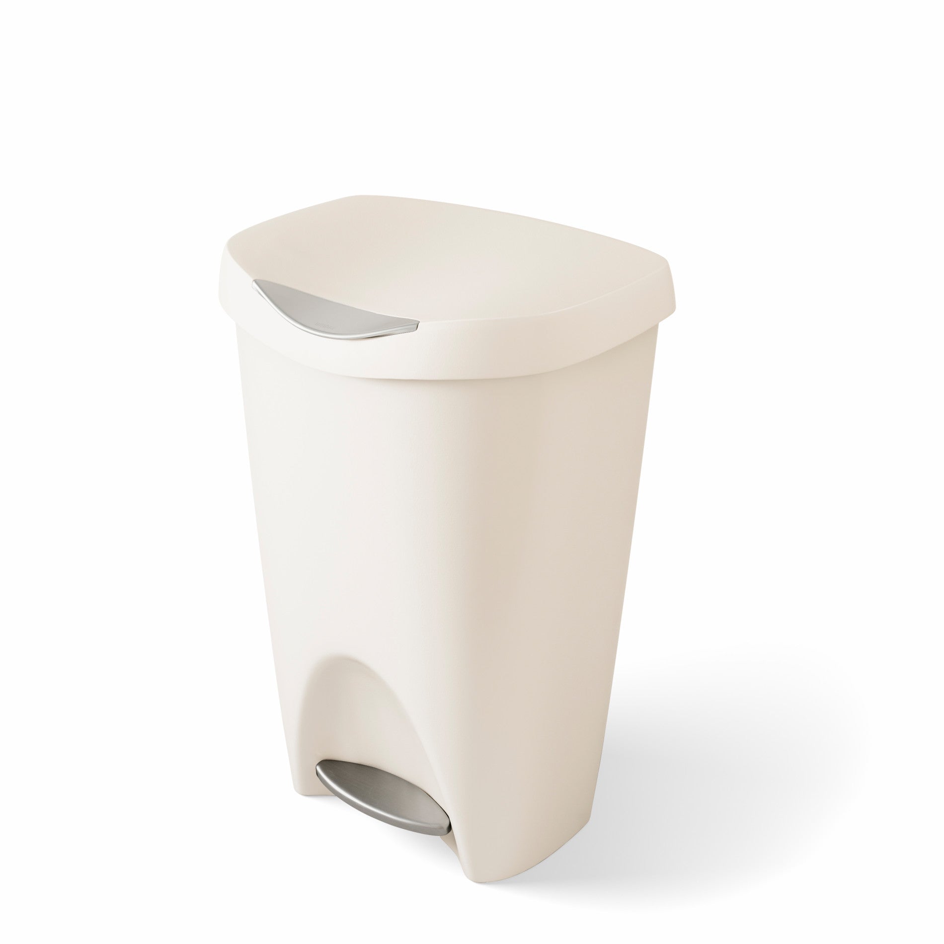 BRIM Step On Trash Can - 13 Gallon Stainless Steel Touch-Free Kitchen Garbage Bin with Lid - Hands-Free Foot Pedal Operation for Home, Office & Restaurant Use