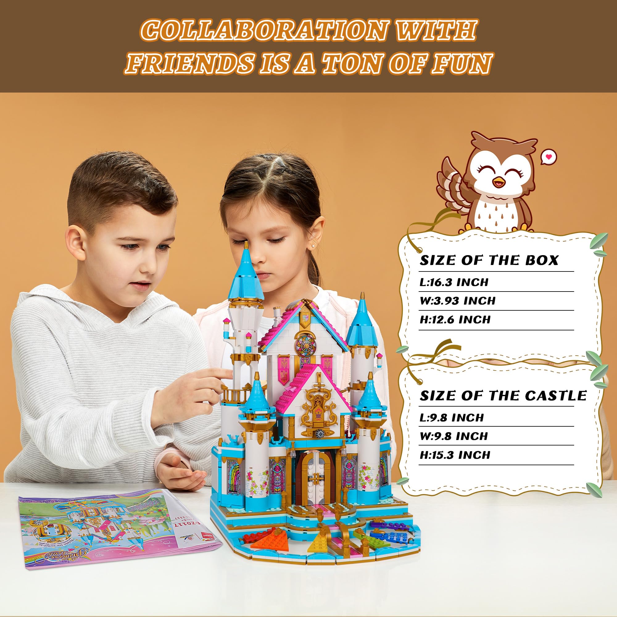 Princess Castle Building Kit for Girls 6-12 | 1117 PCS Creative Blocks | Birthday & Christmas Gift | Roleplay & STEM Learning