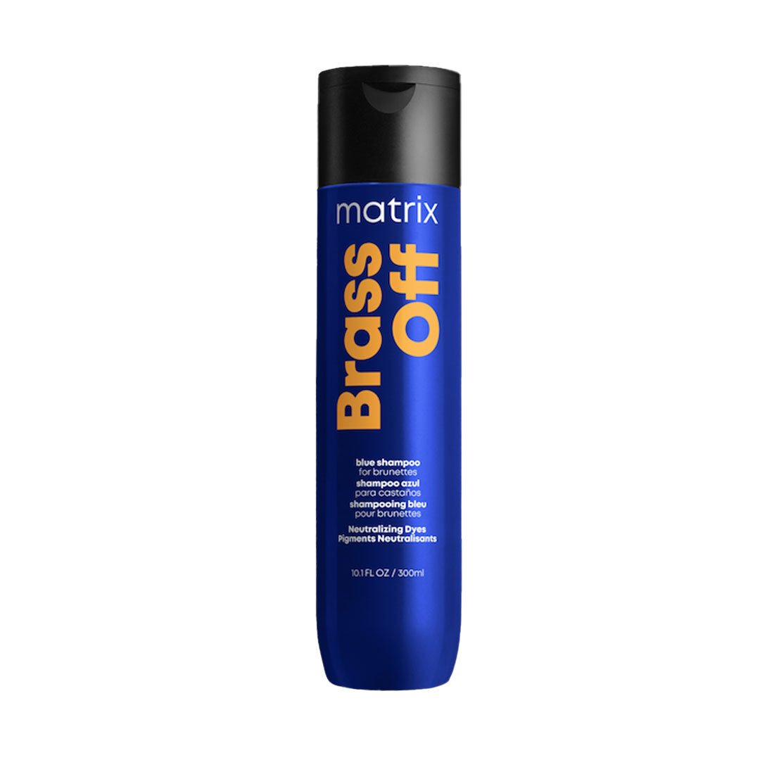 Matrix Total Results Brass Off Shampoo 300ml - Purple Toning Shampoo for Blonde & Gray Hair - Neutralizes Brassy Tones & Enhances Cool Shades - Perfect for Salon & Home Use