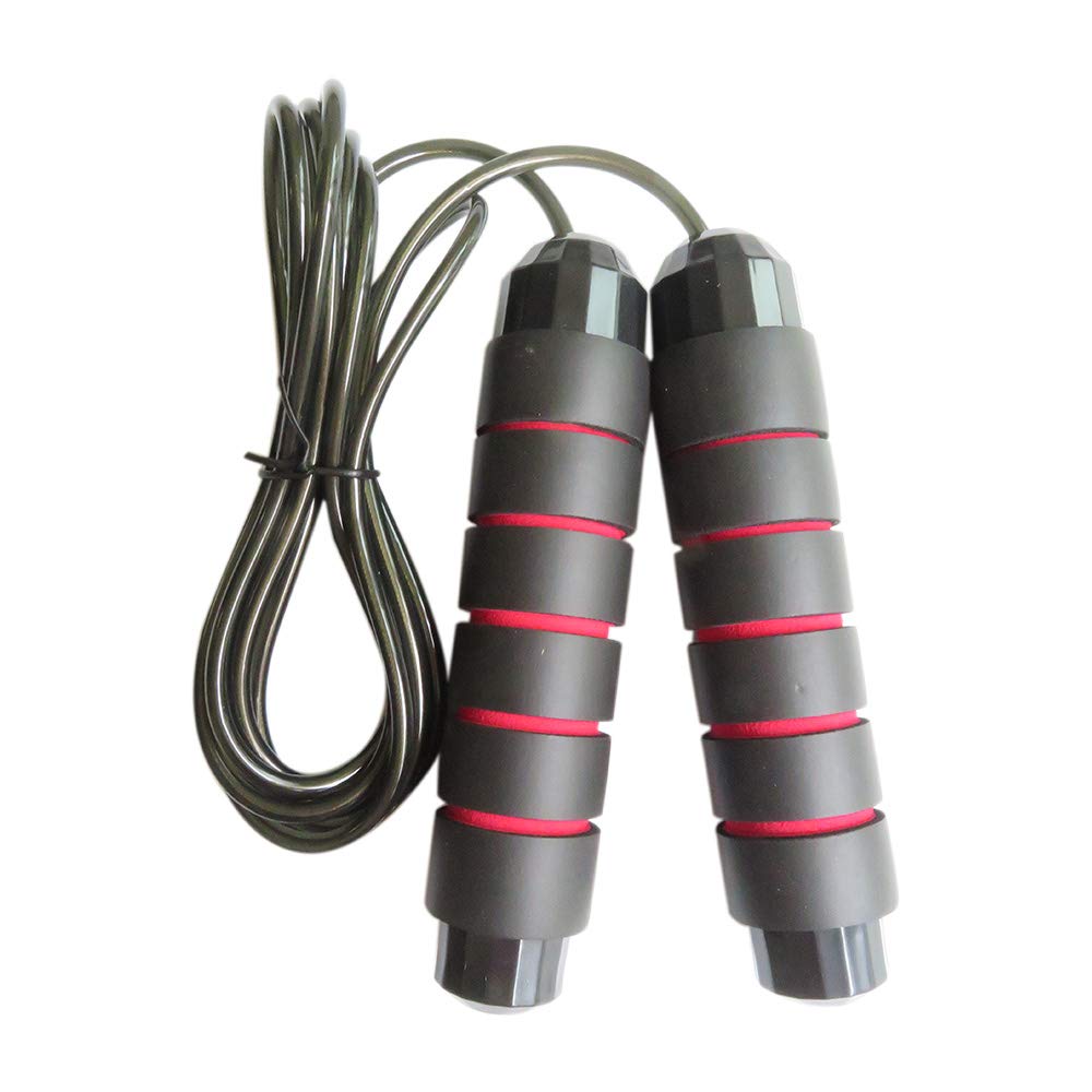 JEM&JULES Tangle-Free Jump Rope with Ball Bearings - High Speed Skipping Rope with 6” Memory Foam Handles for Speed Training, Endurance Workouts & Gym Fitness - Perfect for Home Exercise, Boxing Training & CrossFit Routines