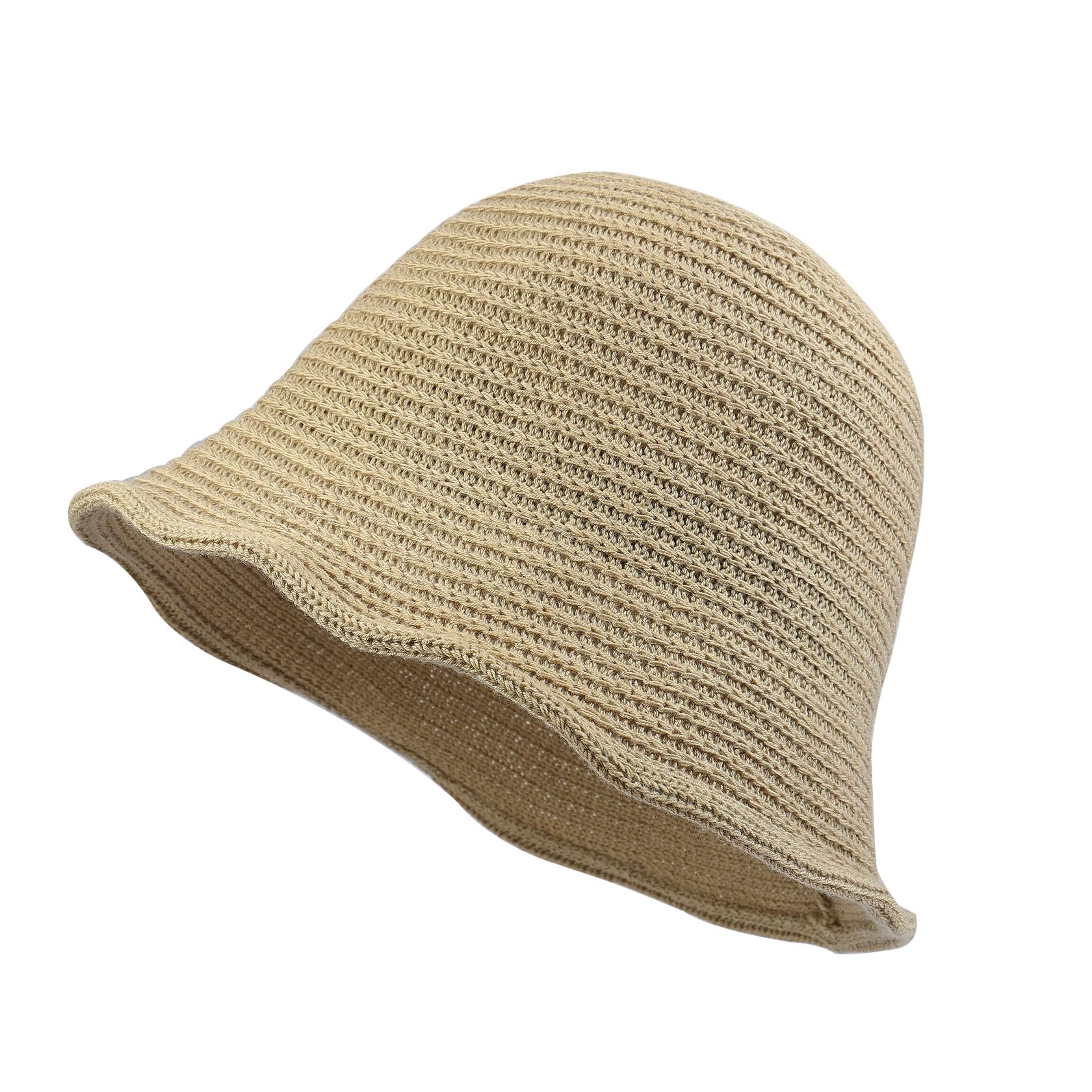 Stylish Women's Mesh Woven Bucket Hat - Breathable Crochet Sun Hat for Beach, Travel & Outdoor Activities | Trendy Packable Foldable Summer Hat for Women