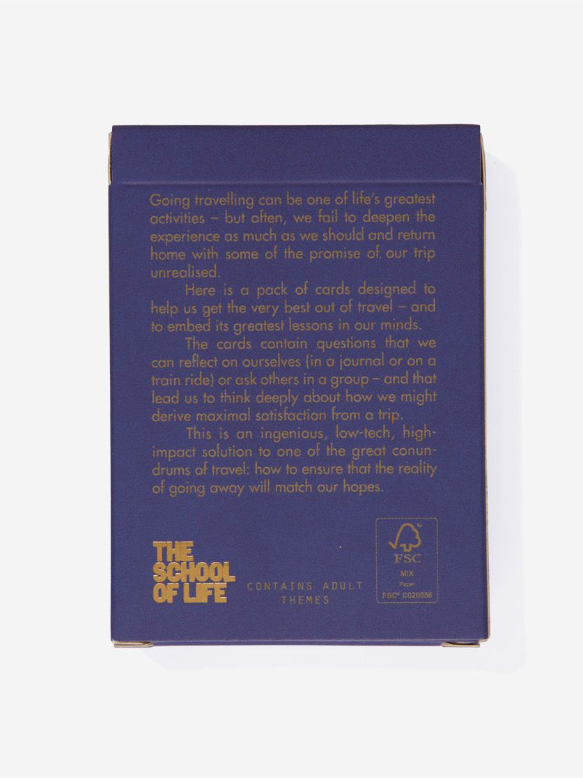 Travel Therapy Cards by The School of Life - Emotional Support & Self-Discovery for Travelers - Perfect for Solo Trips, Vacations & Adventure Journeys