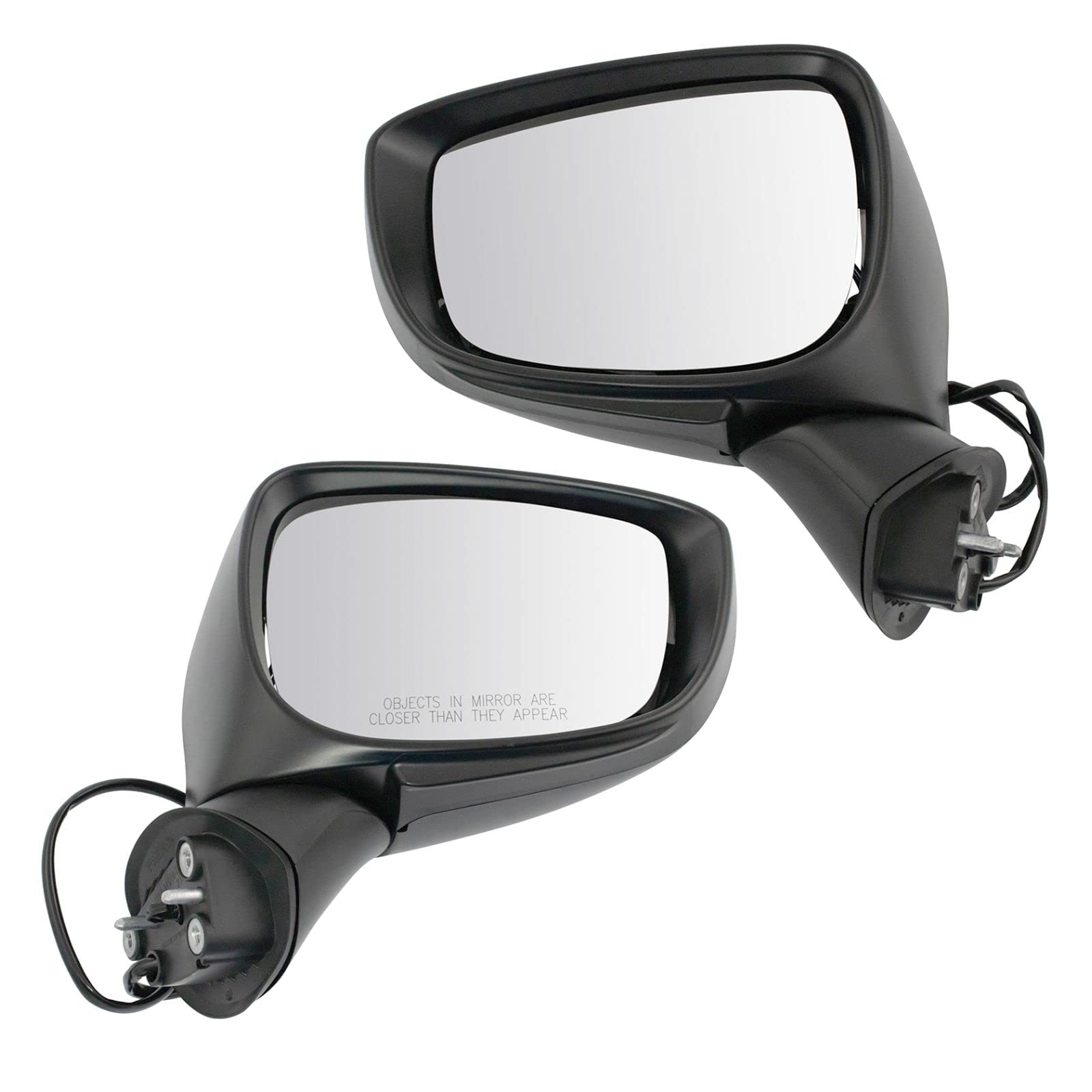 2016-2021 Mazda CX-3 Side Mirror Set - Driver & Passenger Replacement Mirrors (Non-Heated, No Housing, No Turn Signal) - Part #MA1320205 & MA1321205 - Perfect for Mirror Repair & Replacement