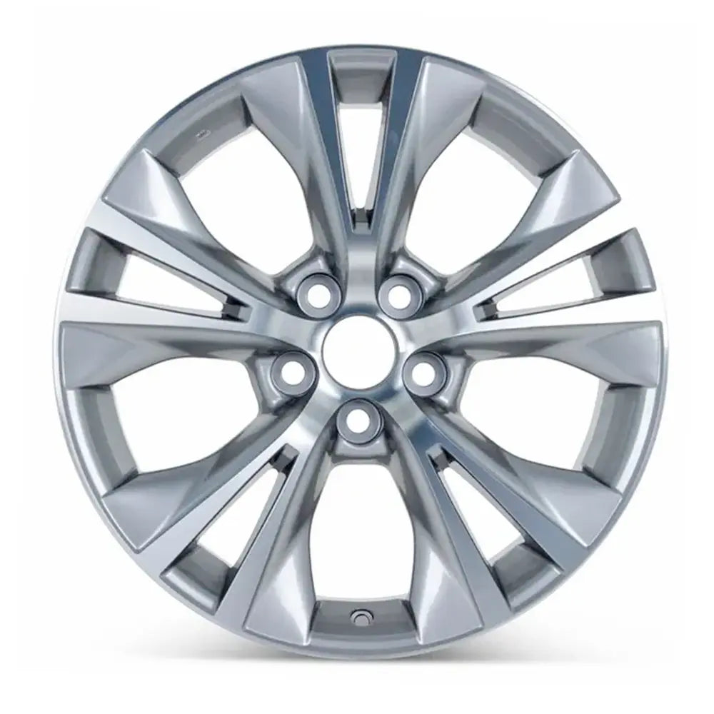 18 Inch Toyota Highlander Wheel Replacement - Machined Charcoal Replica Rim 75162 B 426110E260 - Perfect for Off-Roading & Daily Commuting