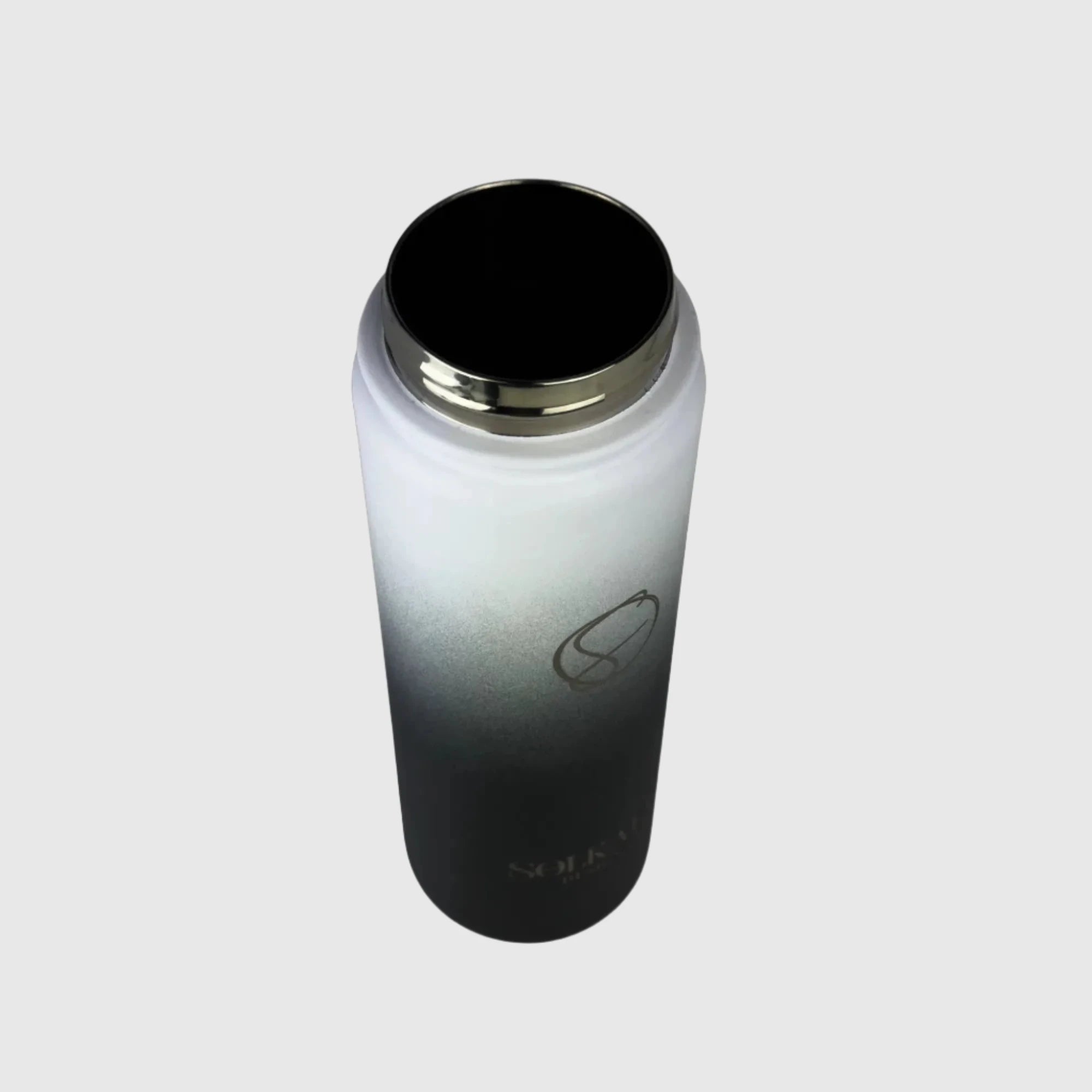 Premium 650ml (22oz) Stainless Steel Insulated Water Bottle - Midnight Black - Keeps Drinks Hot/Cold for 24 Hours - Perfect for Gym, Hiking, Office & Outdoor Activities