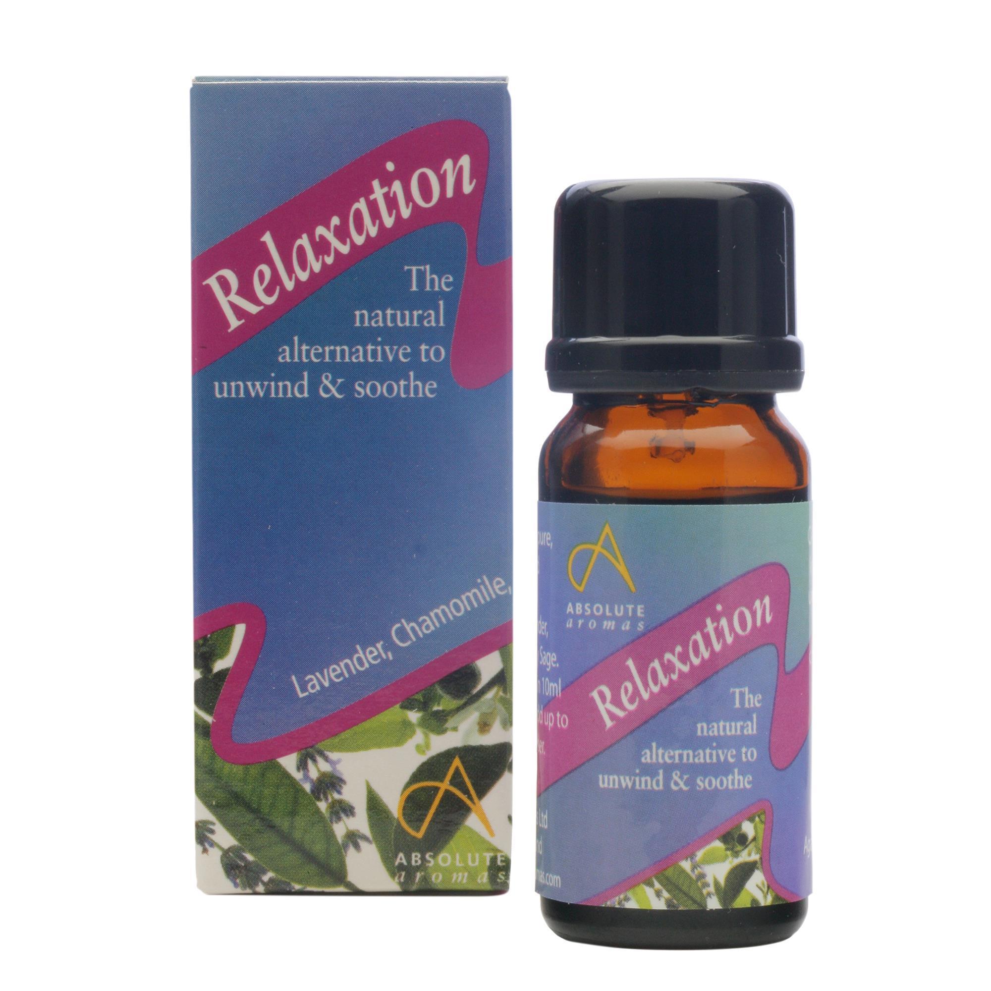 Absolute Aromas Relaxation Aromatherapy Essential Oil Blend - 10mL for Stress Relief, Sleep & Meditation | Perfect for Diffusers, Massage & Bath