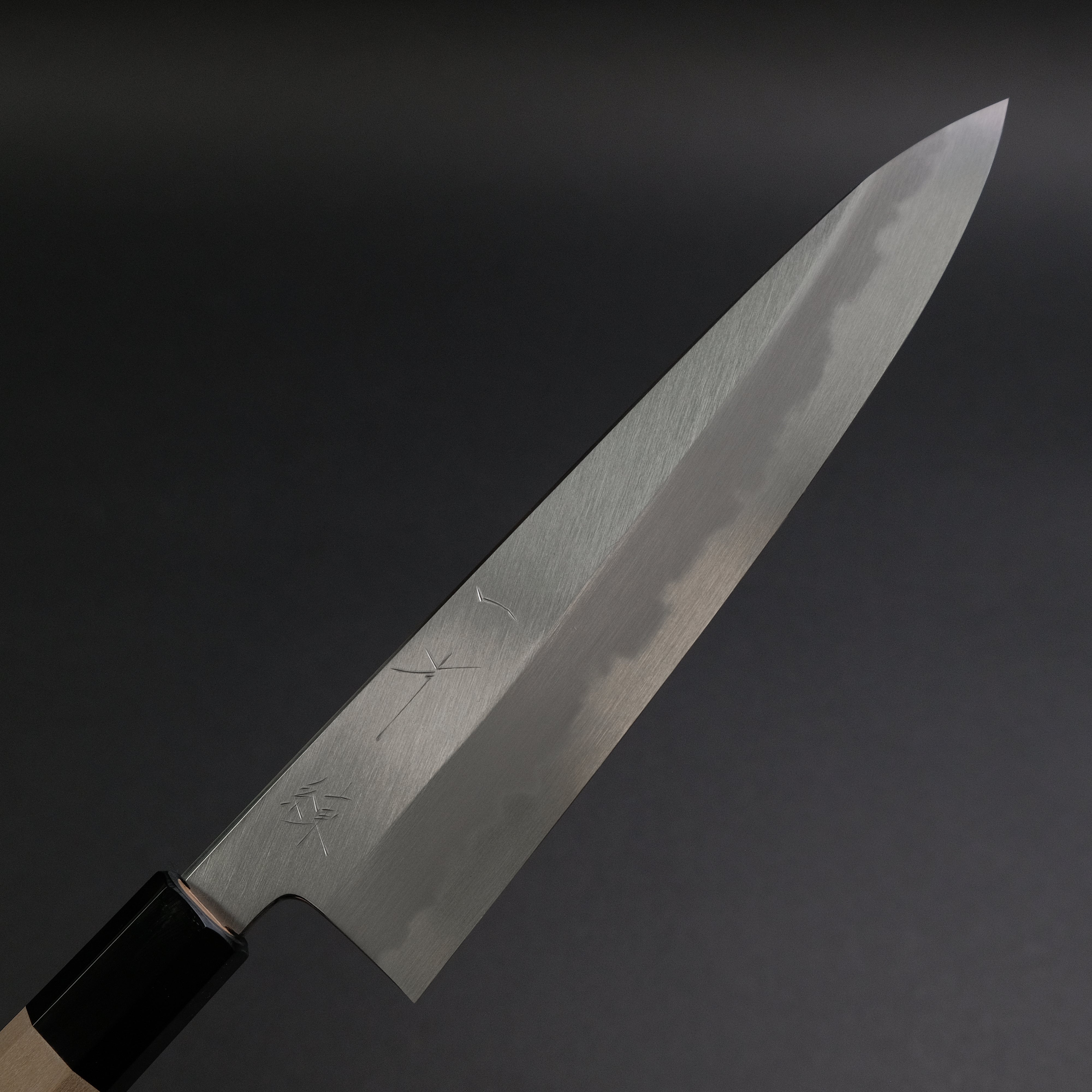 Hitohira Tanaka Ren White #2 Gyuto Japanese Chef Knife 210mm - Ho Wood Handle for Professional Chefs & Home Cooking - Perfect for Slicing, Dicing & Meat Cutting