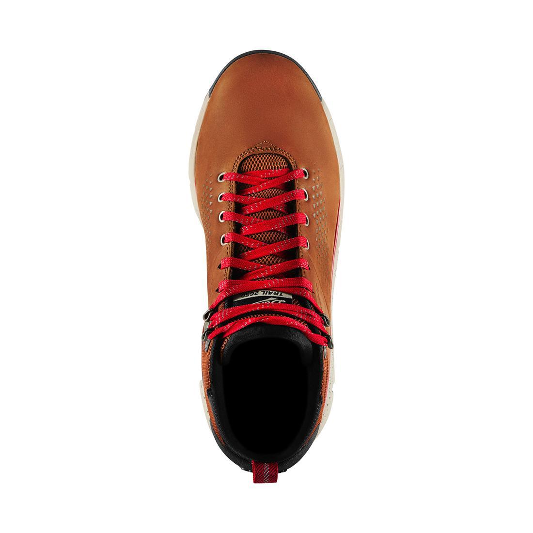 Trail 2650 Mid 4 GTX Hiking Boots for Men - Waterproof Brown/Red Outdoor Shoes - Perfect for Mountain Trekking & Backpacking Adventures