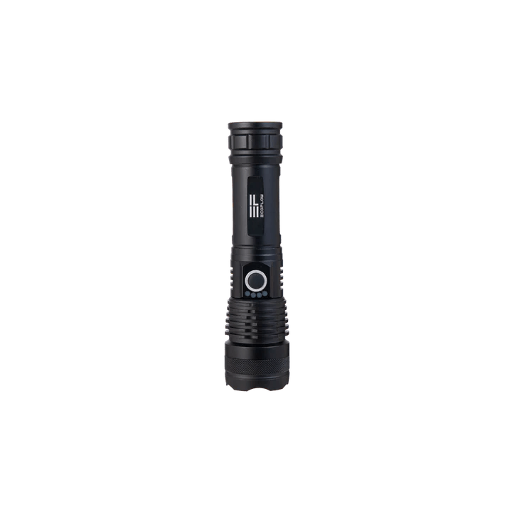 EcoFlow Portable Solar Flashlight - Rechargeable, Waterproof, and Durable for Camping, Hiking & Emergency Preparedness