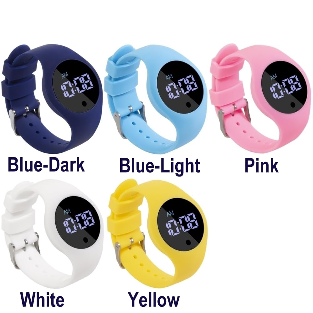 PW3 Potty Training Watch Timer - Rechargeable, Water Resistant, with Music & Alarm - Ideal for Toddler Toilet Training (Pink)