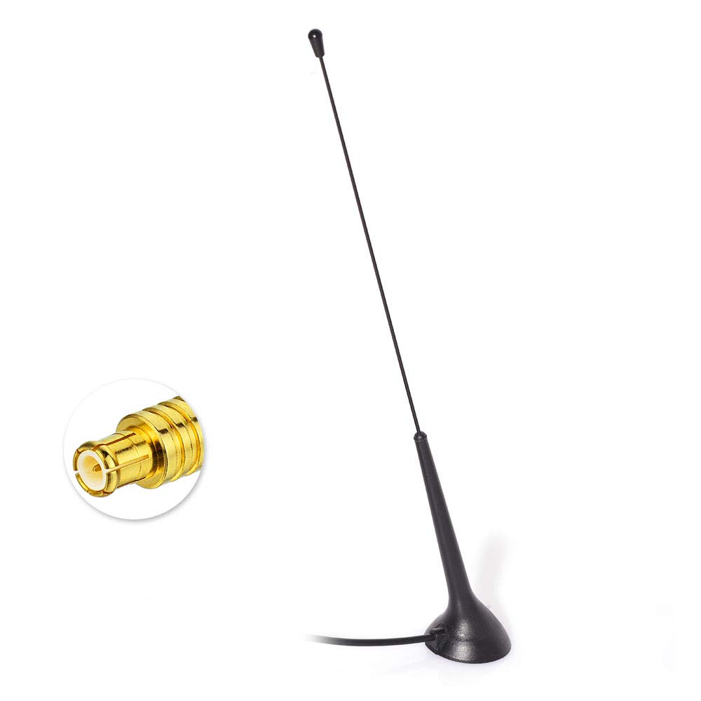 Eightwood DAB Car Antenna with MCX Connector & RG174 300cm Extension Cable - Enhanced Digital Radio Reception for Blaupunkt, Beat, TechniSat, Pioneer, Sony, Kenwood, Alpine - Perfect for Road Trips & Commuting