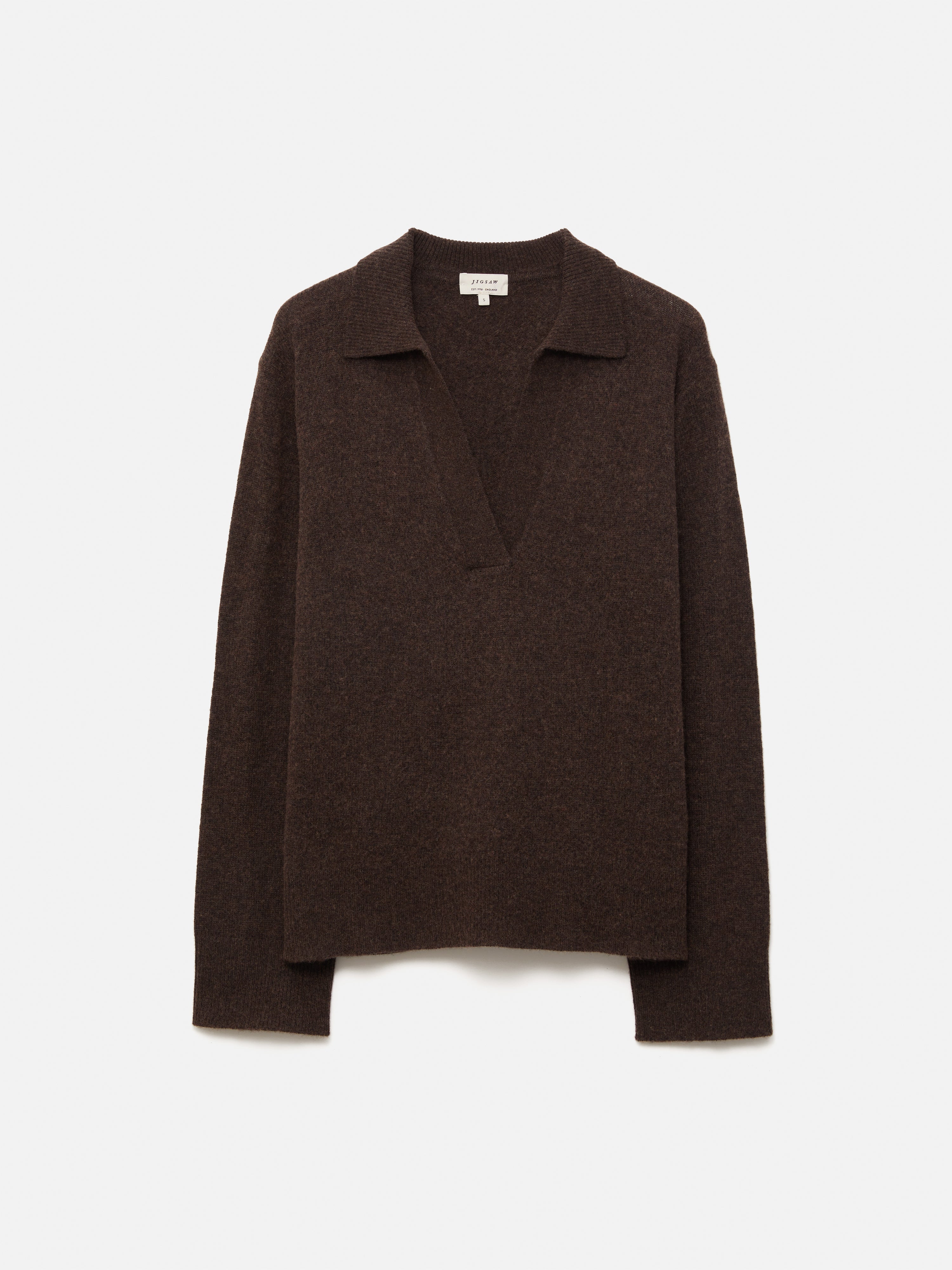 Premium Wool Cashmere Blend Collar Jumper Sweater - Soft & Warm Brown Pullover for Men & Women | Perfect for Winter Outfits, Office Wear & Casual Style