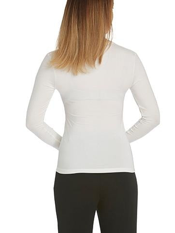 Tani Scoop Neck Long Sleeve Women's T-Shirt - Soft Stretchy Casual Blouse for Everyday Wear, Work & Date Nights