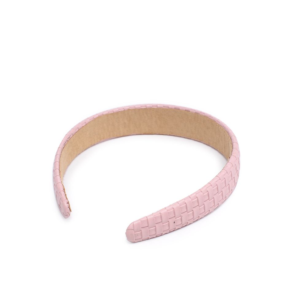 Stylish Embossed Woven Vegan Leather Headband for Women - Fashion Hair Accessory for Workouts, Yoga, and Everyday Wear