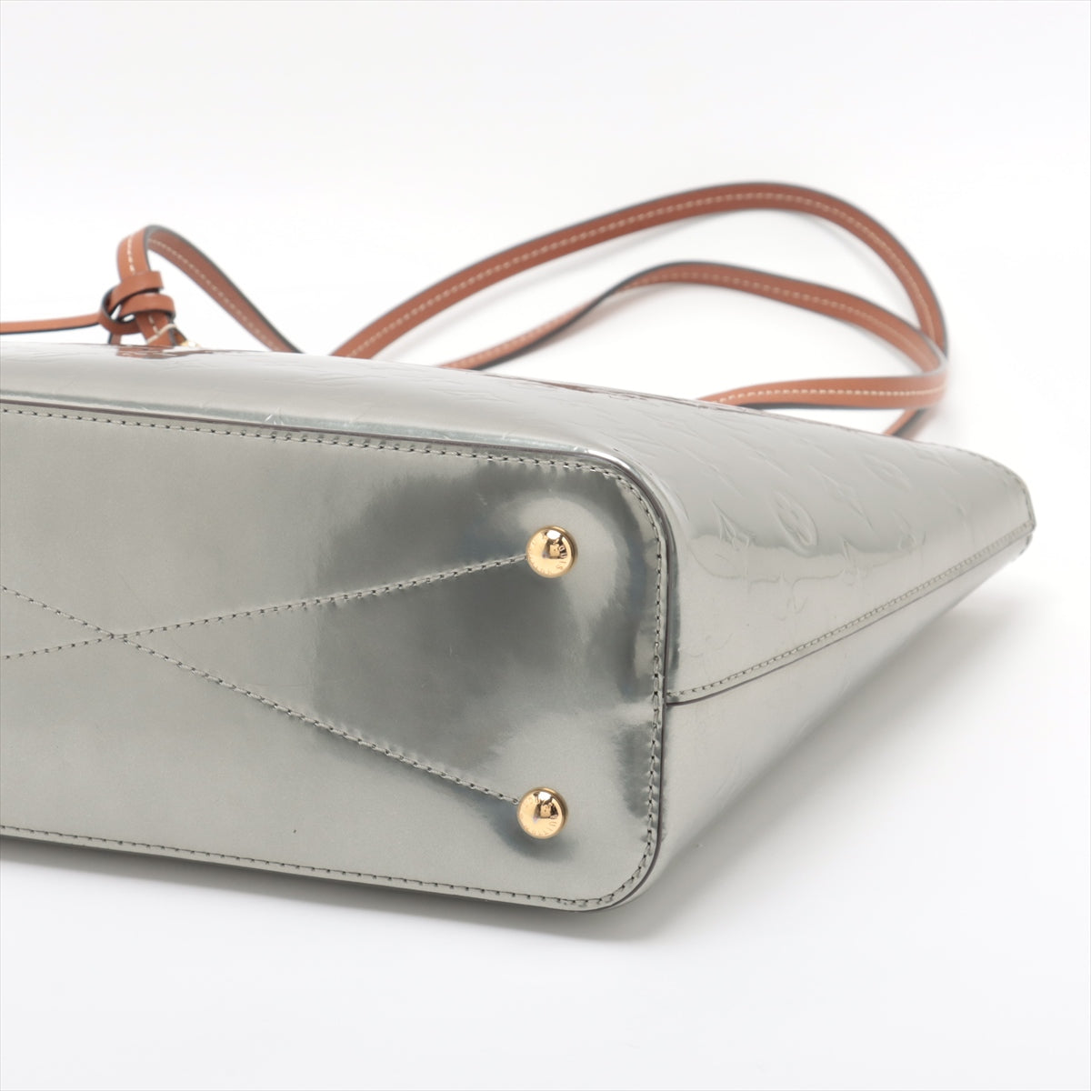 Louis Vuitton Monogram Vernis Long Beach PM Silver Handbag - Preorder Luxury Designer Tote for Women | Perfect for Work, Travel & Evening Events