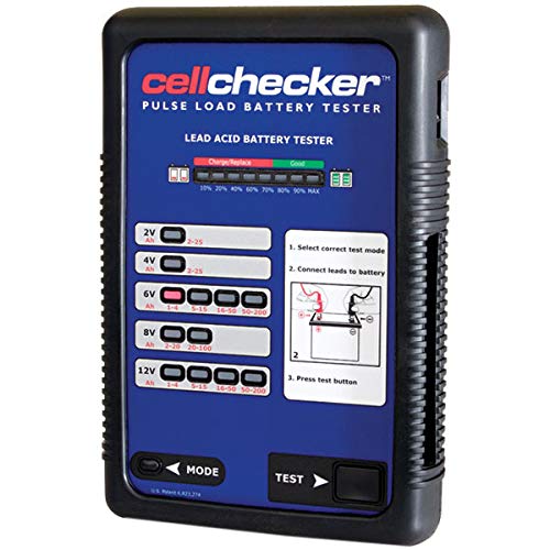 Cellchecker Lead Acid Pulse Load Battery Tester - Accurate 12V Battery Testing Tool (1 Unit) - Perfect for Automotive, Marine & RV Battery Maintenance