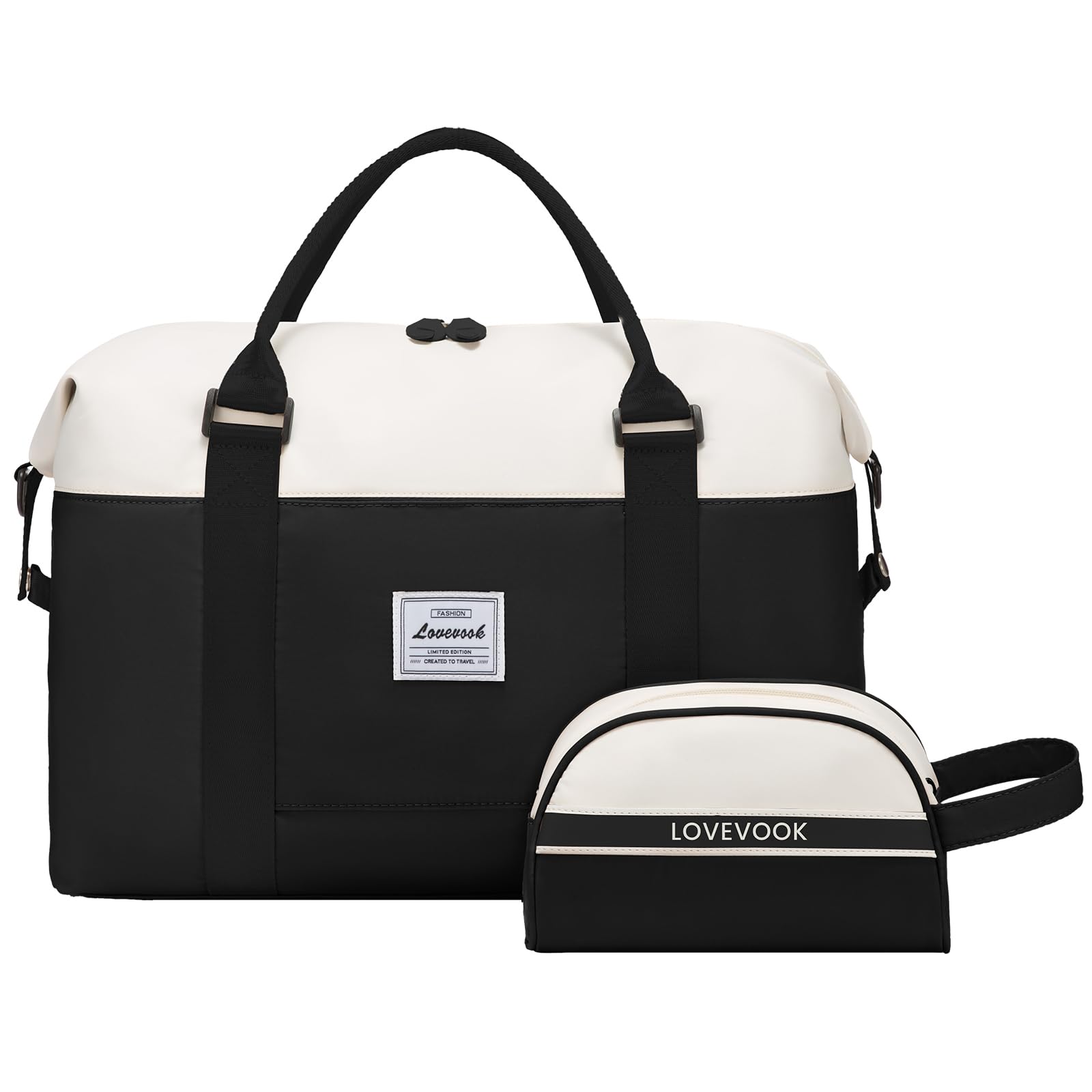 LOVEVOOK Women's Weekender Bag - Stylish Travel Tote, Gym Duffel & Carry On Overnight Bag with Toiletry Pouch | Perfect for Weekend Getaways, Workouts & Hospital Visits