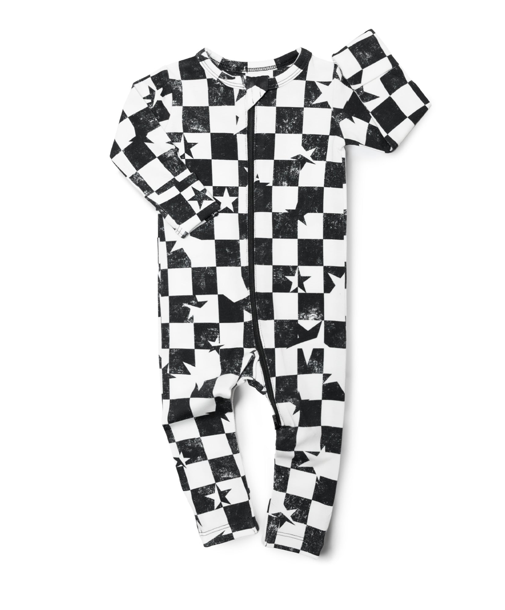 Black & White Checkered Star LUXIE® - Stylish Home Decor for Living Room, Bedroom & Office - Perfect for Boho, Vintage & Modern Interiors