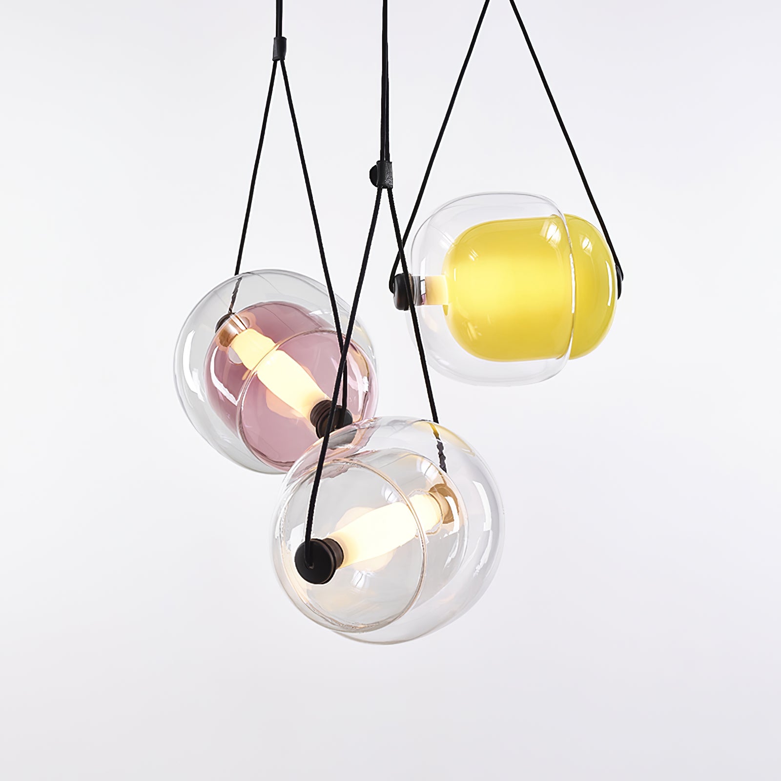 Elegant Cello Glass Pendant Light - Modern Ceiling Lighting Fixture for Dining Room, Kitchen Island & Bedroom Decor