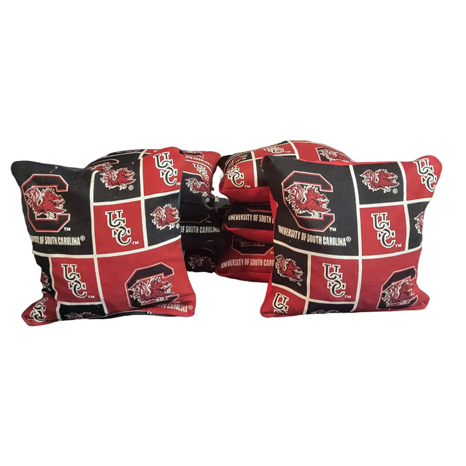 Premium All-Weather USC Gamecorn Cornhole Bags Set of 8 - Durable Outdoor Bean Bags for Tailgating, Backyard Games & College Football Parties