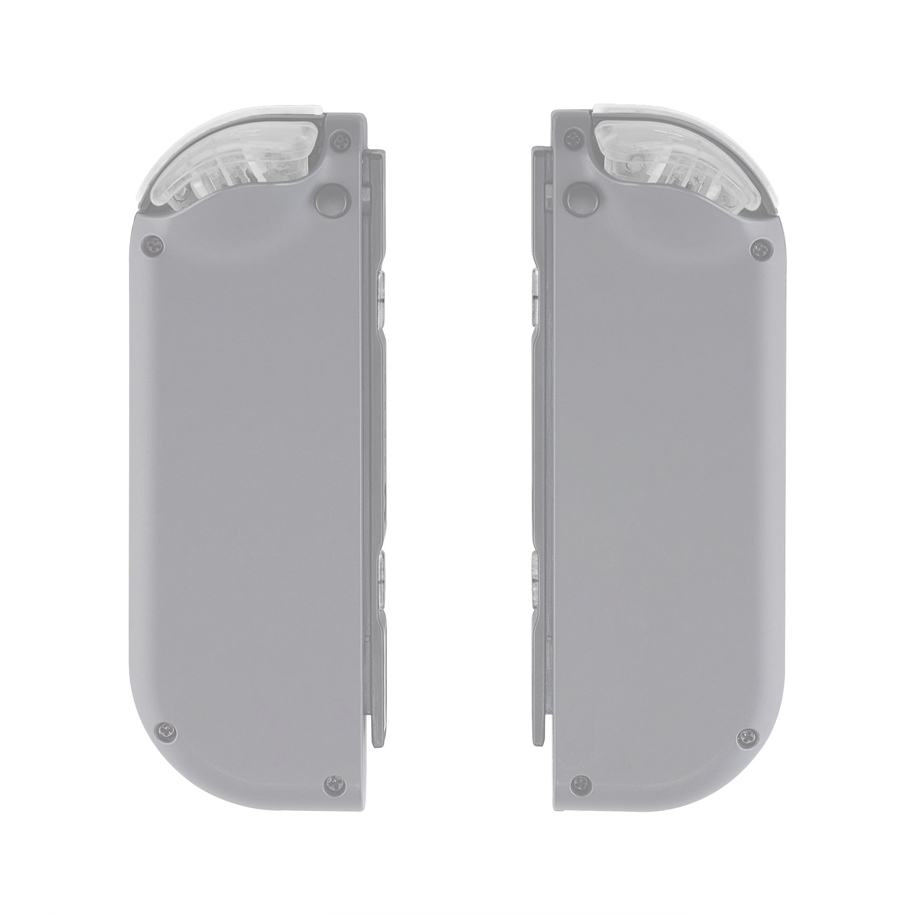 eXtremeRate Clear Replacement ABXY Buttons & Triggers for Nintendo Switch JoyCon & OLED JoyCon - Full Repair Kit with Tools (Shell Not Included) - Perfect for DIY Controller Repair and Customization