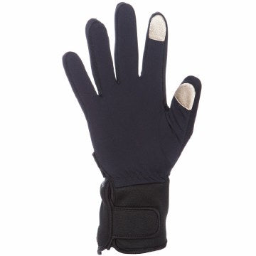 12V Heated Glove Liners for Men & Women - Black Electric Warming Gloves for Winter, Outdoor Activities & Cold Weather - USB Rechargeable & Battery Powered