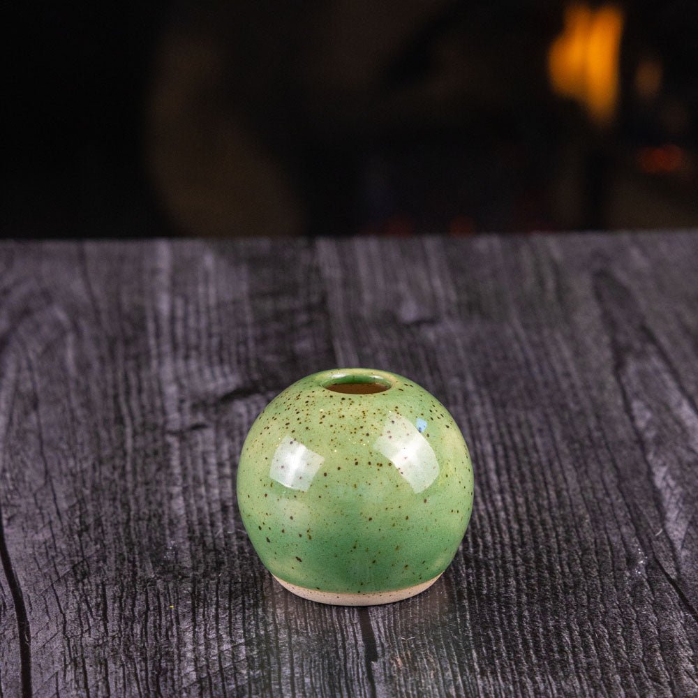 Miniature Tiny Stoneware Speckled Sphere Pot - Small Decorative Ceramic Planter for Succulents, Air Plants & Home Decor | Perfect for Indoor Gardening, Tabletop Displays & Gift Giving