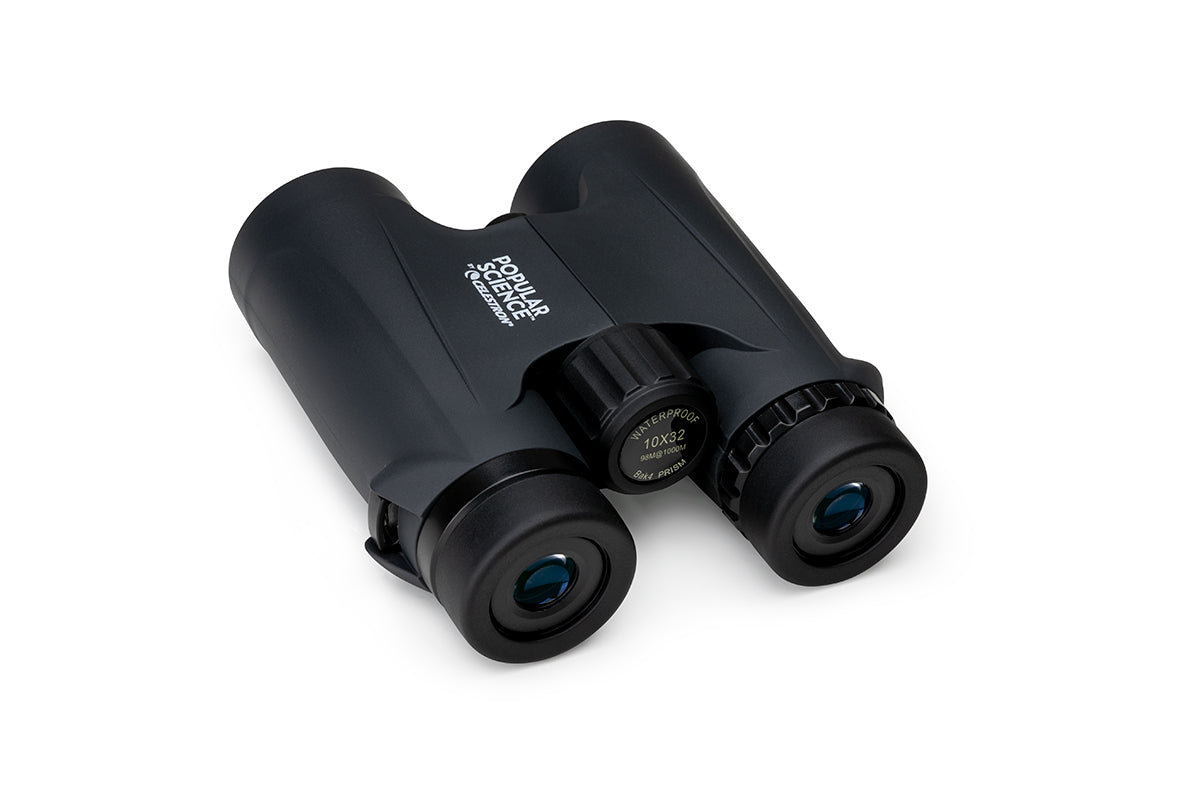 Celestron Outland X 10x32mm Roof Prism Binoculars with Smartphone Adapter & Bluetooth Remote - Compact Waterproof Binoculars for Bird Watching, Hiking, Concerts, and Outdoor Adventures
