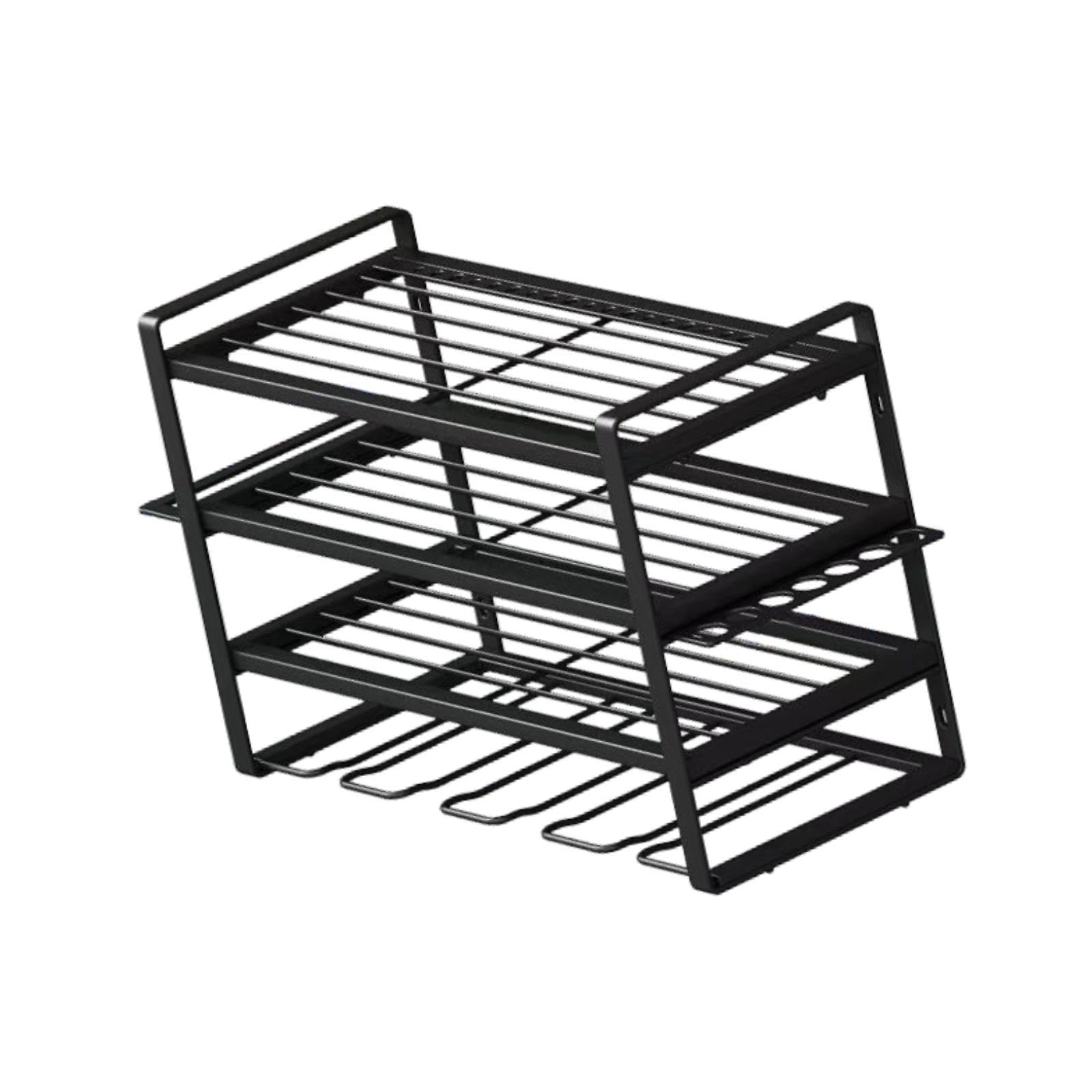 Gralara Heavy Duty Power Tool Storage Rack - Wall Mounted Organizer for Garage, Workshop & Home - Perfect for Drills, Saws & Power Tools Organization