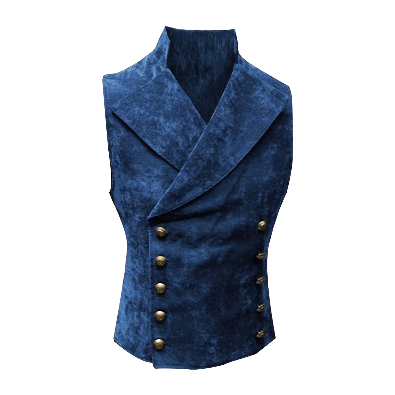 WYTong Men's Autumn Winter Vests - Retro Collar Solid Color Button Vest Jacket for Casual Wear & Layering | Perfect for Office, Outdoor Activities & Fall Fashion