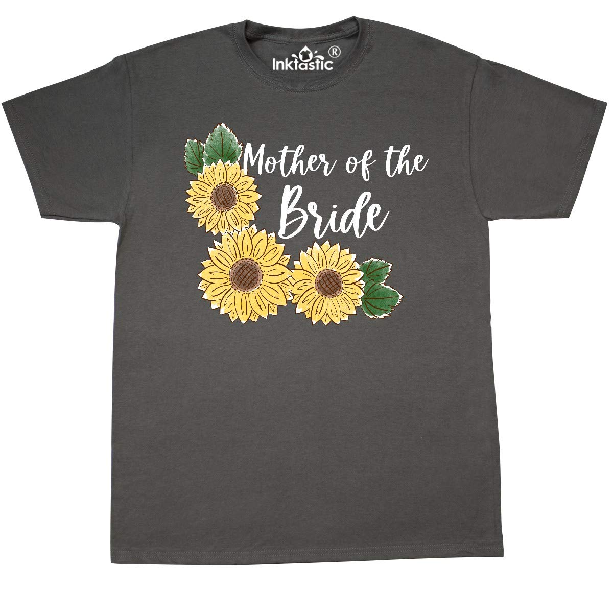 Inktastic Mother of The Bride Sunflower T-Shirt - Comfortable & Stylish Wedding Outfit for Moms - Perfect for Bridal Showers, Rehearsal Dinners & Wedding Ceremonies