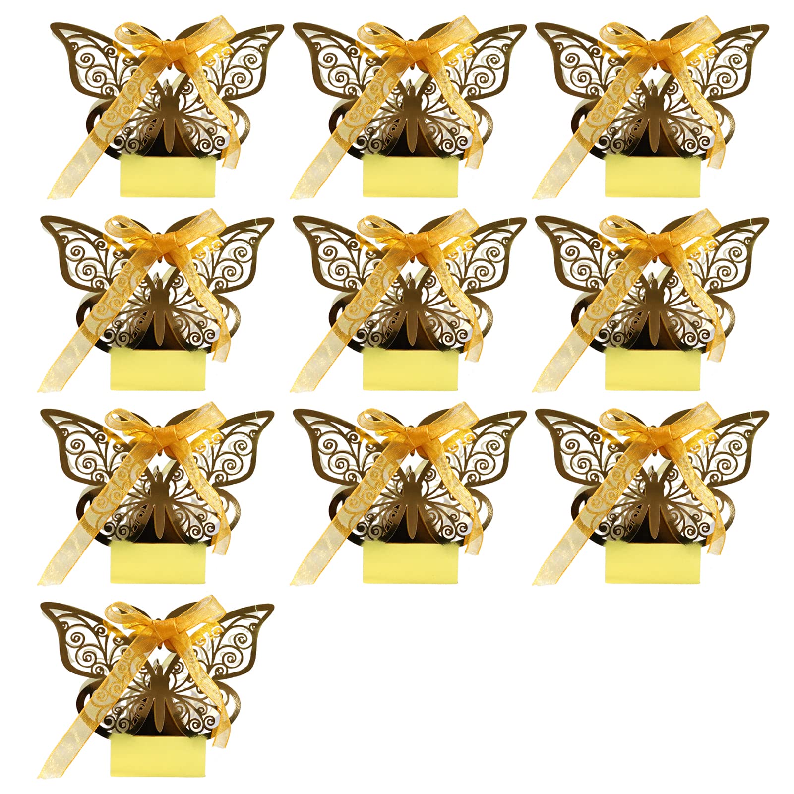 3D Butterfly DIY Candy Storage Box - Golden Paper Candy Case for Parties, Gifts & Home Decor | Remorui Candy Box