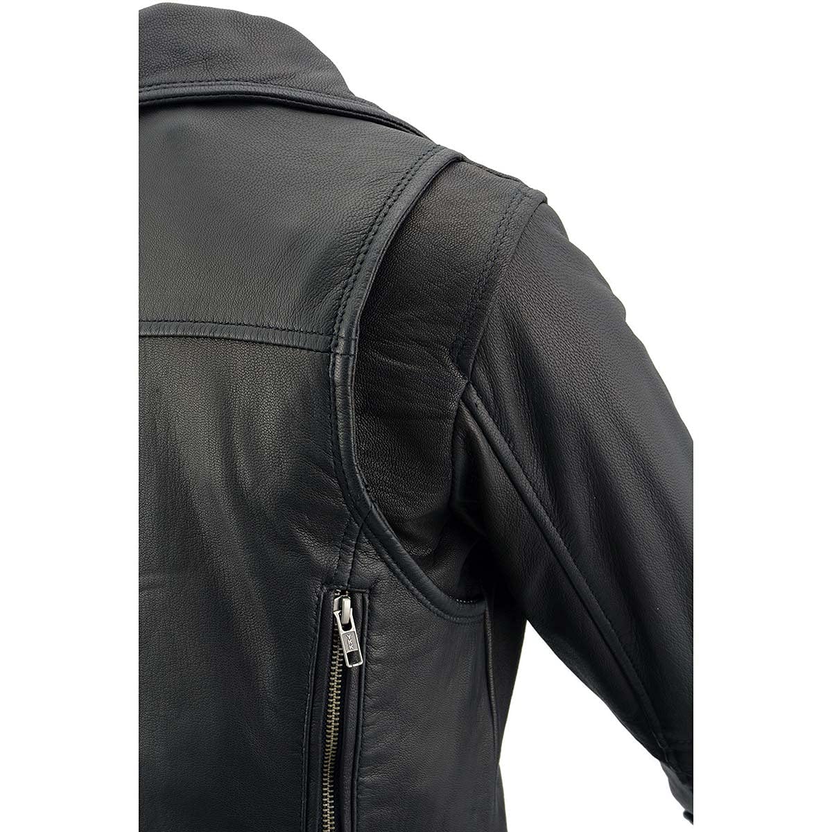 Milwaukee Leather MLL2581 Women's Classic Black Lightweight Long Vented Leather Jacket | Perfect for Motorcycle Riding, Outdoor Adventures & Casual Wear
