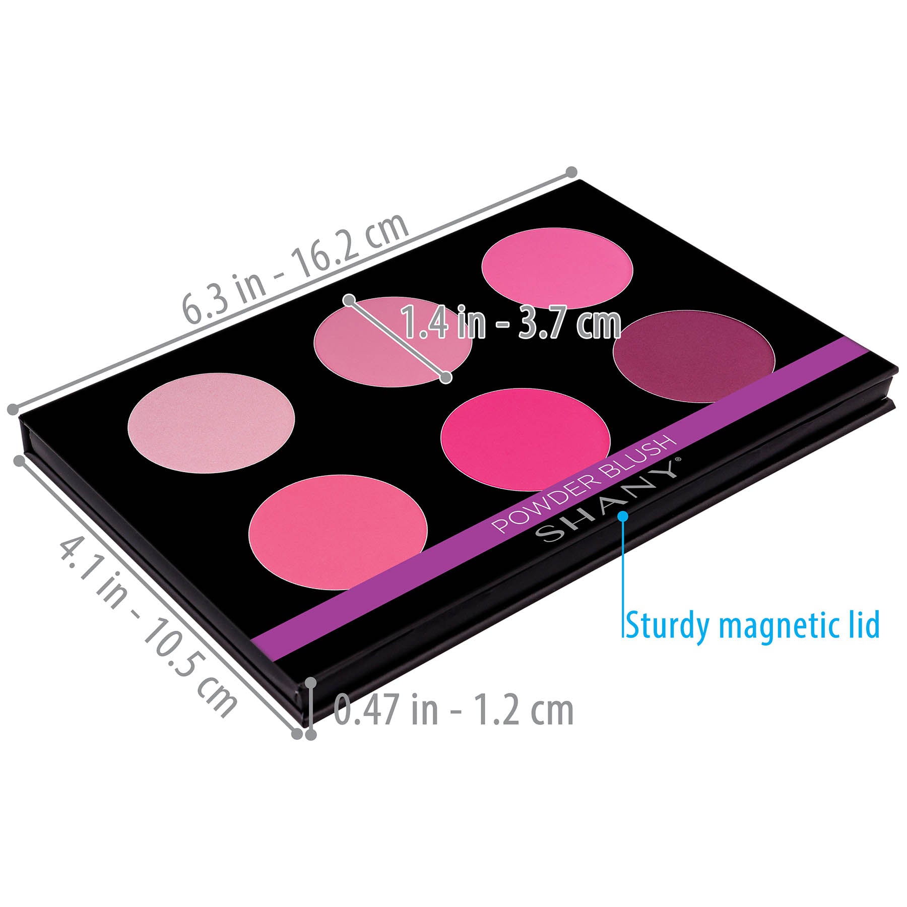 Mini Masterpiece Makeup Set - 6 Layer Refillable Palette for Eyeshadow, Blush & Highlighter | Professional Cosmetic Kit for Travel, Home & Makeup Artists