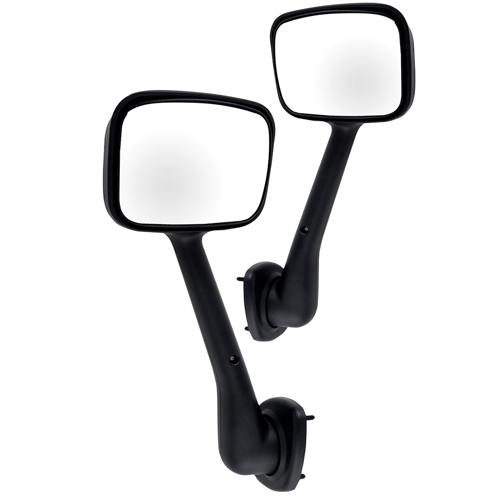 Heavy Duty Hood Mount Mirrors for Freightliner Cascadia 2008-2016 - Manual Adjustable Replacement Side Mirrors (Passenger & Driver) | Durable Towing & Long-Haul Trucking Accessories