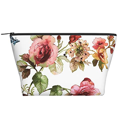 Flower Shabby Chic Roses Buds Leaves Tulips Floral Butterfly