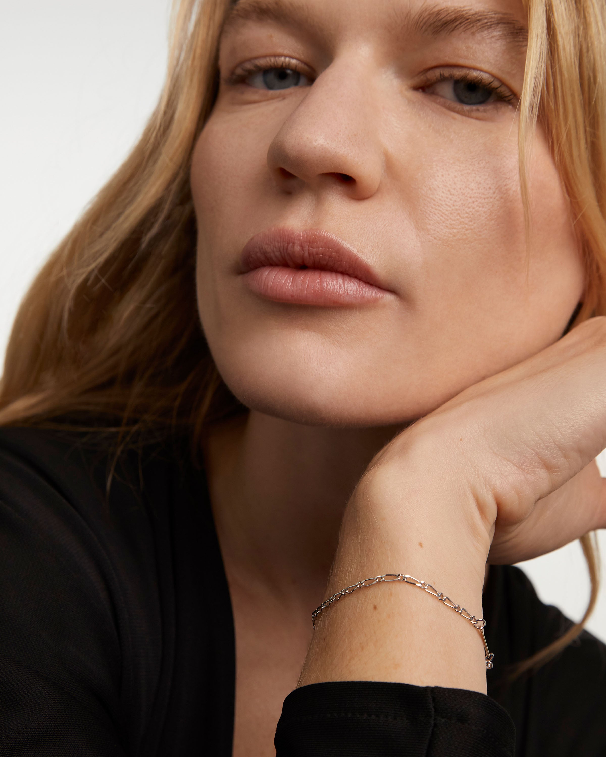Adele Sterling Silver Chain Bracelet for Women - Elegant & Dainty Jewelry Gift for Birthday, Anniversary, Valentine's Day