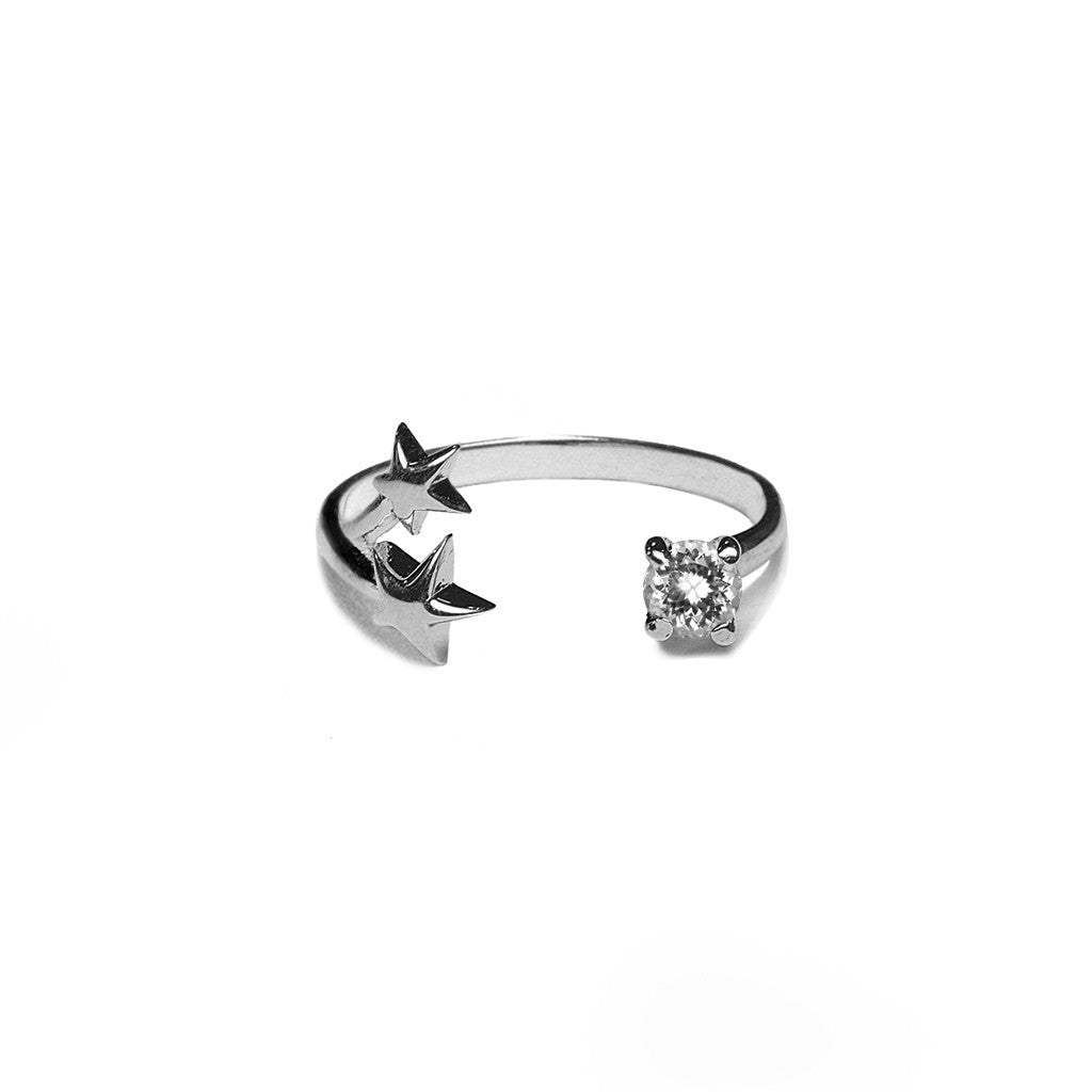 Orion Ring Sterling Silver with White Topaz - Elegant Birthstone Jewelry for Women, Perfect for Gifts, Anniversaries & Special Occasions