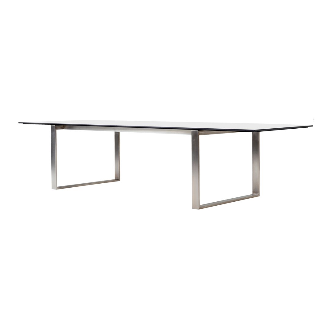 Extendable Edge Outdoor Dining Table - Weather-Resistant Patio Furniture for Garden, Backyard & Poolside Gatherings
