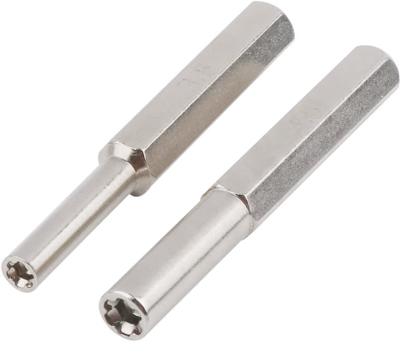 Hex Screwdriver Bits 3.8mm & 4.5mm - Compatible with Nintendo NES, SNES, N64, Gameboy, Sega Megadrive & Master System Consoles - Perfect for Console Repair & Maintenance