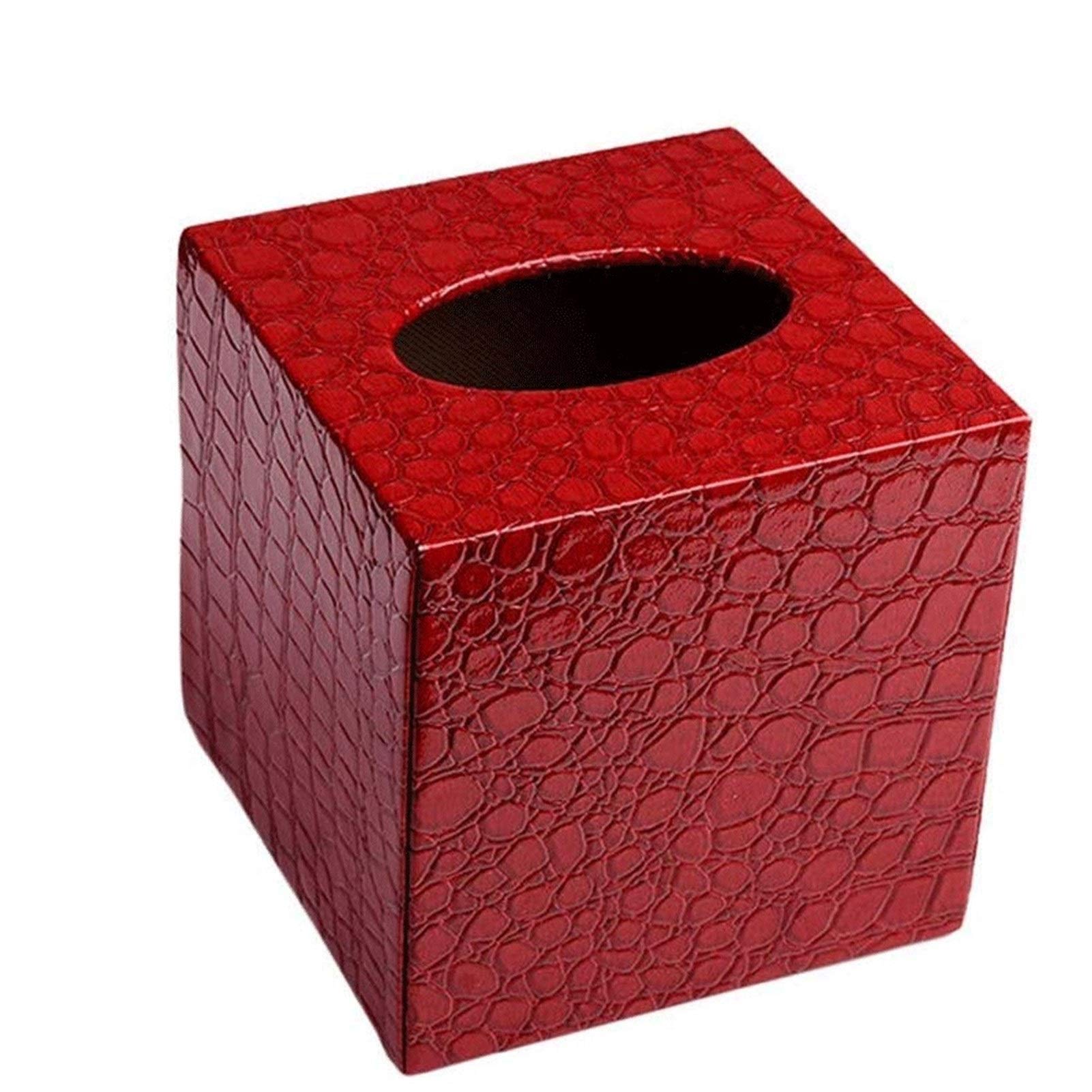 Elegant Square Napkin Tissue Box Cover Holder - Stylish Home & Office Organizer for Desk, Bathroom, or Dining Table Decor