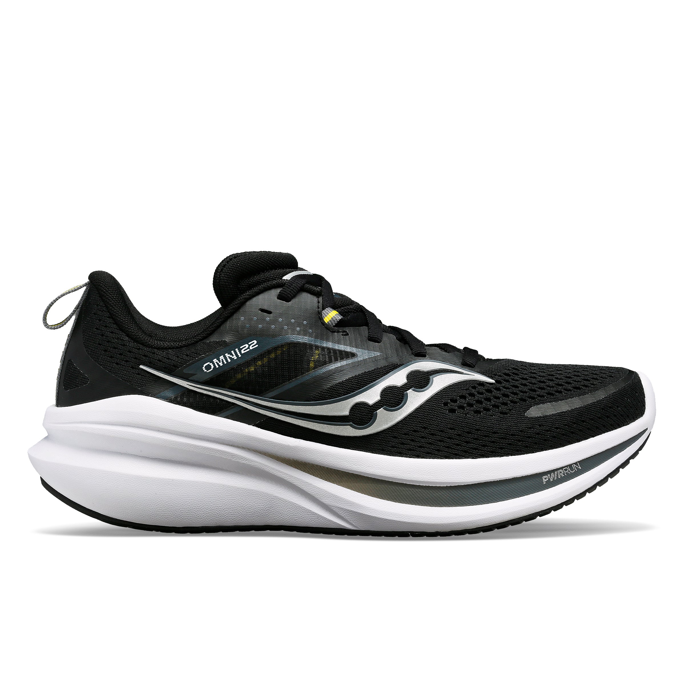 Men's Omni 22 Running Shoes - 100% Breathable Black & White Athletic Sneakers for Jogging, Gym Workouts & Casual Wear