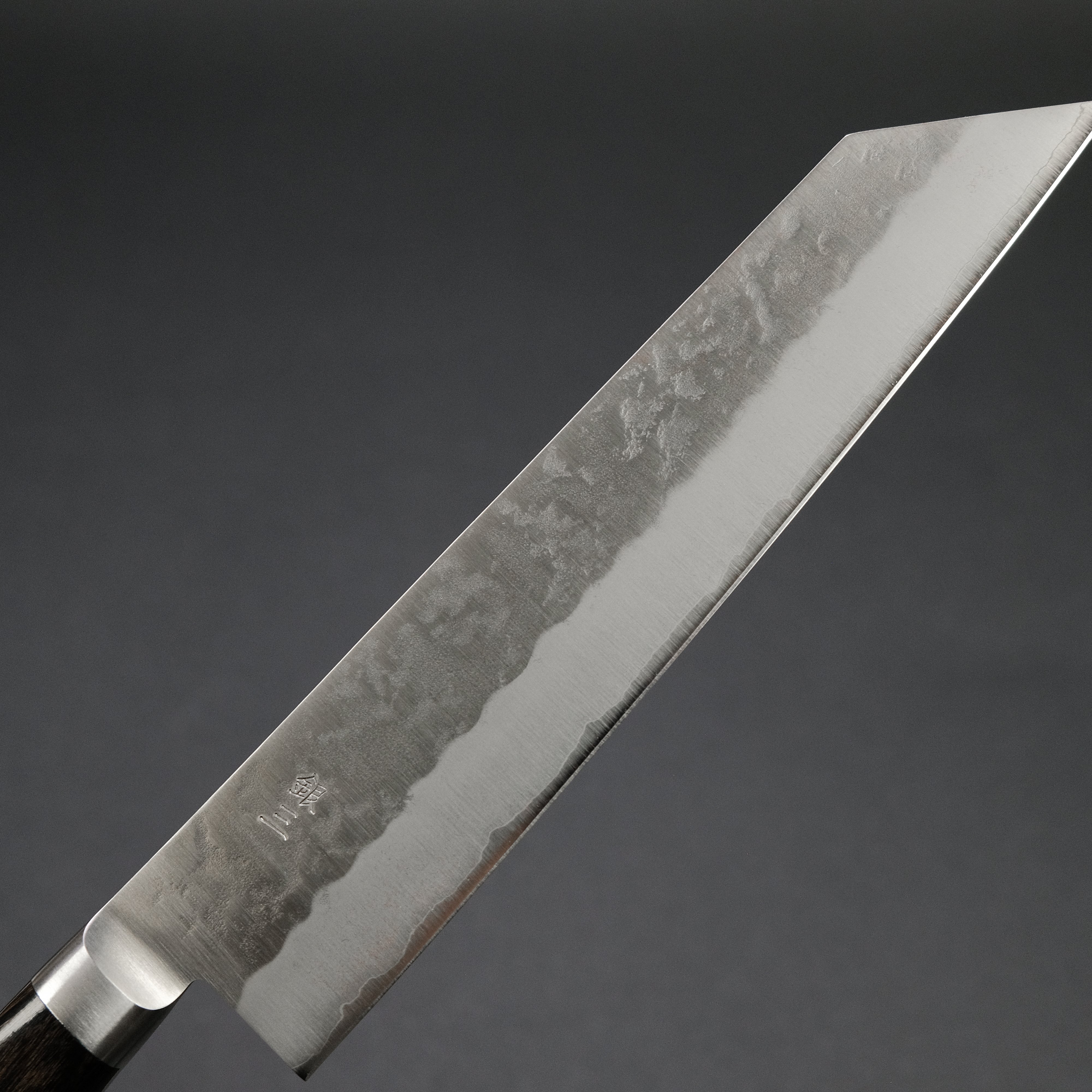 Premium Ohishi Ginsan Nashiji Kiritsuke Knife 210mm with Pakka Wood Handle - Japanese Kitchen Knife for Sushi, Sashimi & Precision Cutting