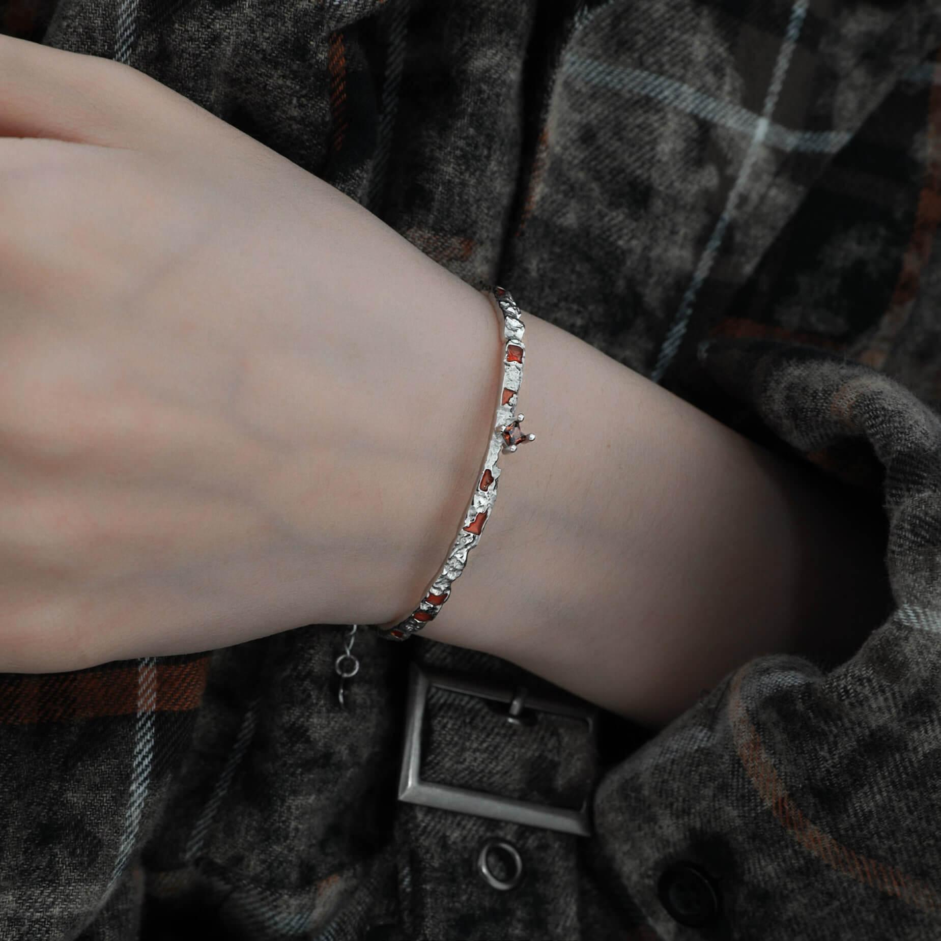 Autumn S925 Sterling Silver Zirconia Bracelet - Elegant Cubic Zirconia Jewelry for Women, Perfect for Fall Weddings, Parties & Everyday Wear