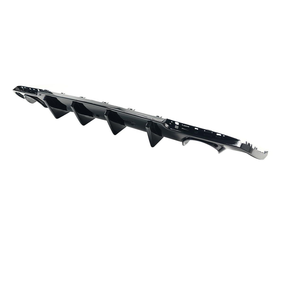 Glossy Black Rear Diffuser Lip for 2015-2023 Chrysler 300 SRT | Lower Valance Bumper Molding | Shark Fin Splitter Upgrade | Enhances Aerodynamics & Sporty Look | Perfect for Car Shows & Performance Tuning
