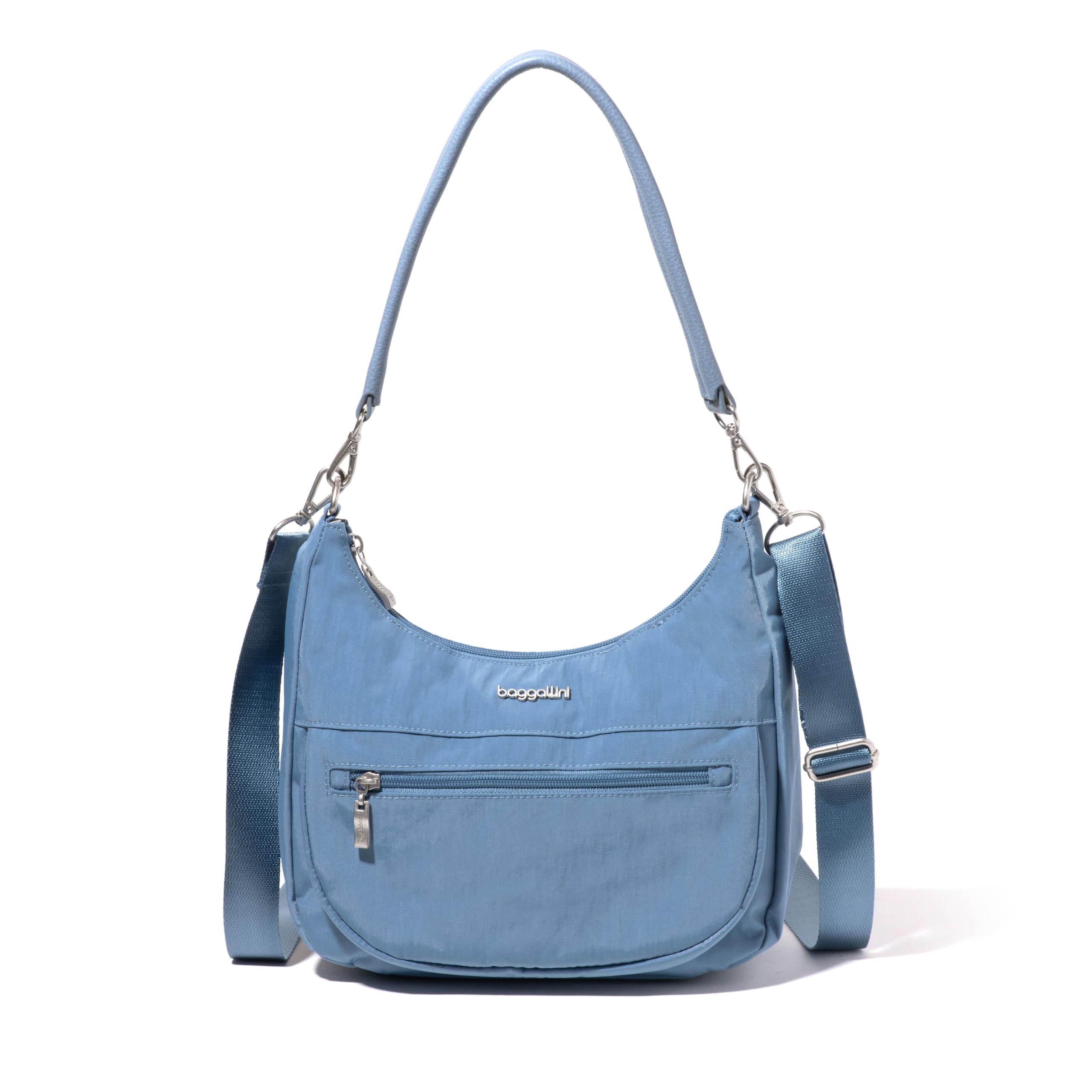 Baggallini Modern Pocket Half Moon Crossbody Bag - Stylish & Functional for Travel, Work & Everyday Use